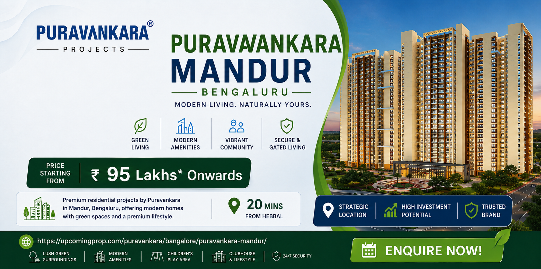 Puravankara Mandur Stylish Homes for a Better Future | SPARK...