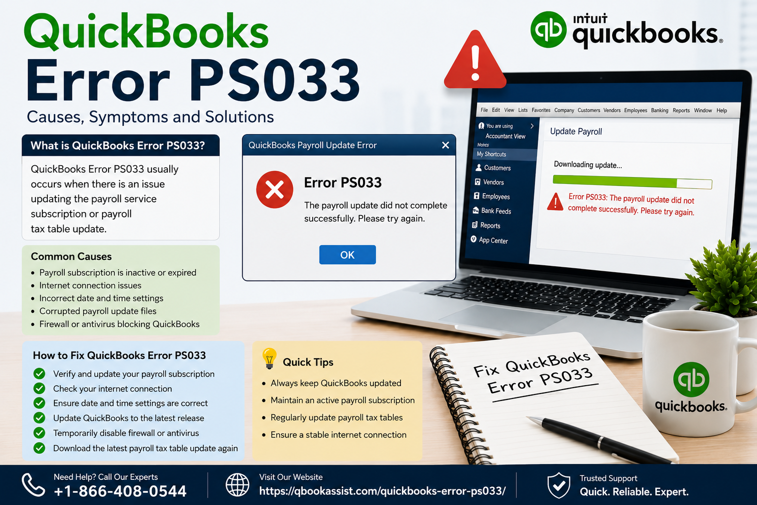 Fix QuickBooks Error PS033 Easily | Step-by-Step Guide | SPARK...